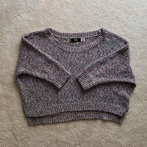 BDG Tops - BDG Dark Rainbow Knit Crop Sweater BDG Tops - BDG Dark Rainbow Knit Crop Sweater